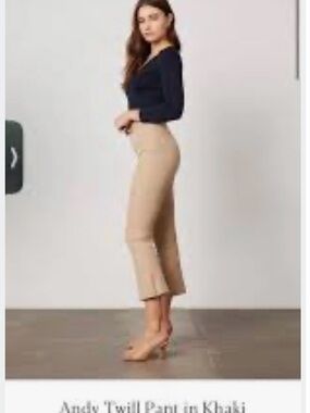 Women’s Khaki Bailey 44 Pull-On Pants With Side Zipper.